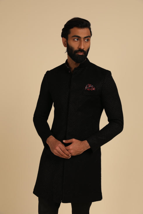 Zig Zag Achkan Set